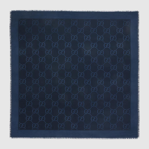 GUCCI 古驰 女士GG提花真丝羊毛披肩 混色 663671 3GC43 4068 商品图0
