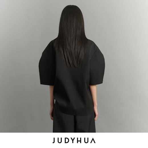 JUDYHUA 纯粹系列弧形袖T恤 商品图4