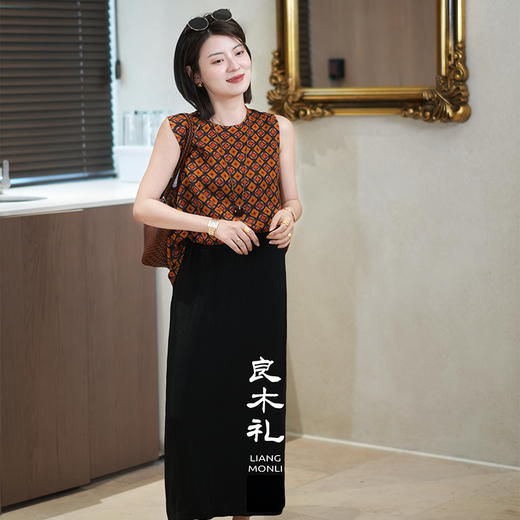 【预售7天】良木礼醋酸半裙（6717） 商品图0