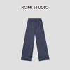 ROMI STUDIO士林染100%亚麻微皱感经典老钱直筒长裤 RWCSXY1747 商品缩略图0