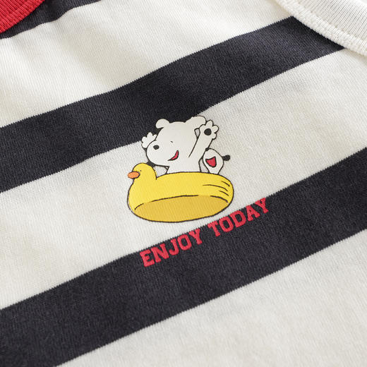 马克珍妮男童快乐小狗休闲条纹背心宝宝上衣2025年夏装新款550590 商品图4