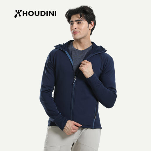 HOUDINI胡丁尼 Power Houdi 魔术大师 男款抓绒带帽外套225984/830063 商品图8