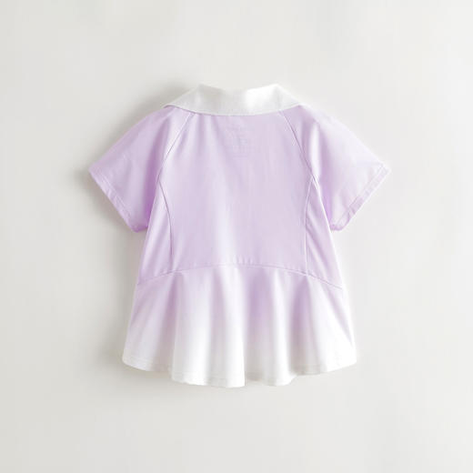 【凉感防晒】马克珍妮女童时尚渐变polo领运动T恤夏装新款550383 商品图2