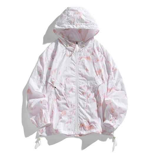 【DJR】大依优型大码男装连帽防晒衣皮肤衣薄款清凉防晒服透气男夏季外套上衣 商品图1