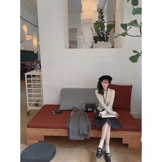 金蘑菇菇 丹麦假期 阿miu polo开衫组 / 100羊毛早秋时髦知识分子 商品图8