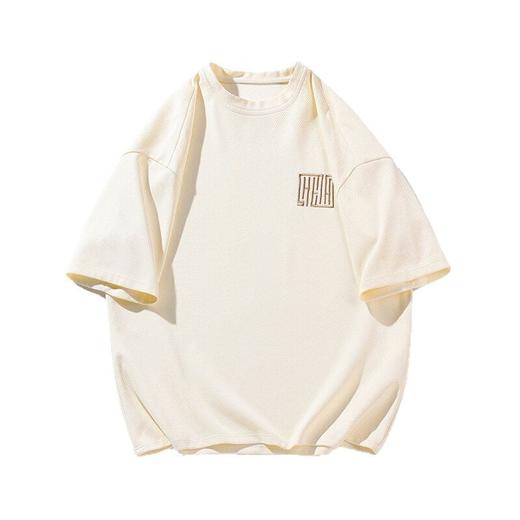 【YW】无忧购韩版百搭男款华夫格薄款刺绣休闲运动套装A001TZ058（截单后7天发货) 商品图4