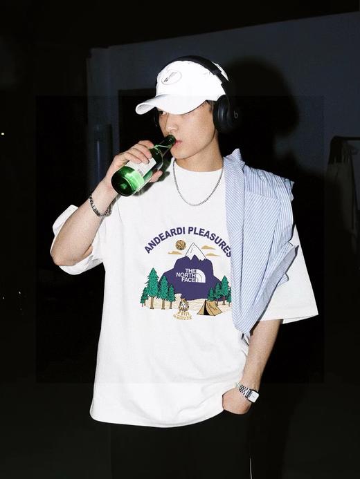 T*F北缅联名款专柜同步露营户外风景情侣款男女同款印花短袖 商品图1