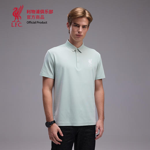 【官方正版】利物浦俱乐部 | 简约polo衫绿色休闲运动夏季T恤 商品图1