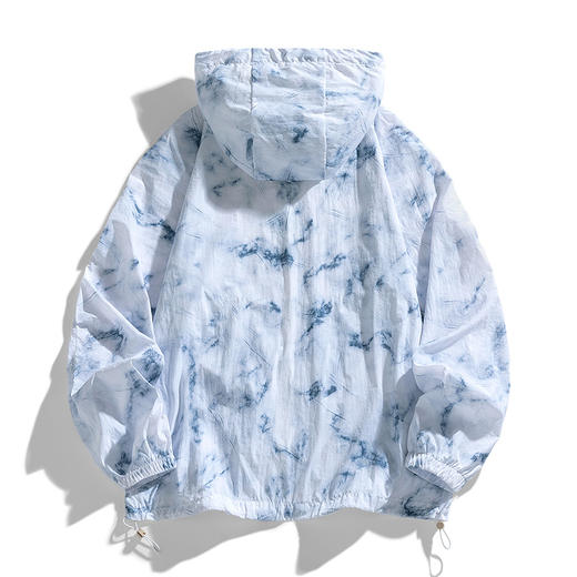 【DJR】大依优型大码男装连帽防晒衣皮肤衣薄款清凉防晒服透气男夏季外套上衣 商品图3