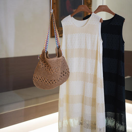 【预售7天】良木礼夏季真丝拼接长裙（3690） 商品图4