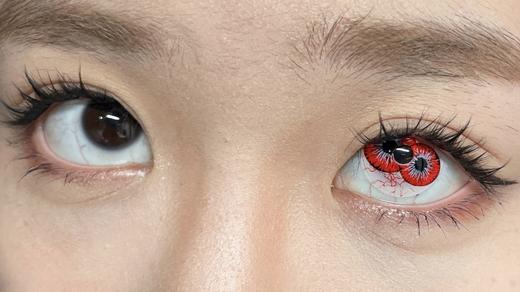 NinaMond半年抛美瞳 爱瞳子红（生灵中邪） 14.5mm 商品图0