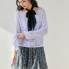【严选】诗凡黎两件套镂空针织衫女25夏新款设计感慵懒风罩衫薄纱外搭上衣7G4130621 商品缩略图4