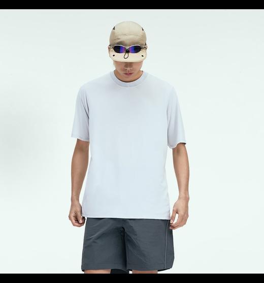 只剩蓝色勒 Y-③ 宽松版 丝光棉圆领短袖T恤 TX461 商品图3