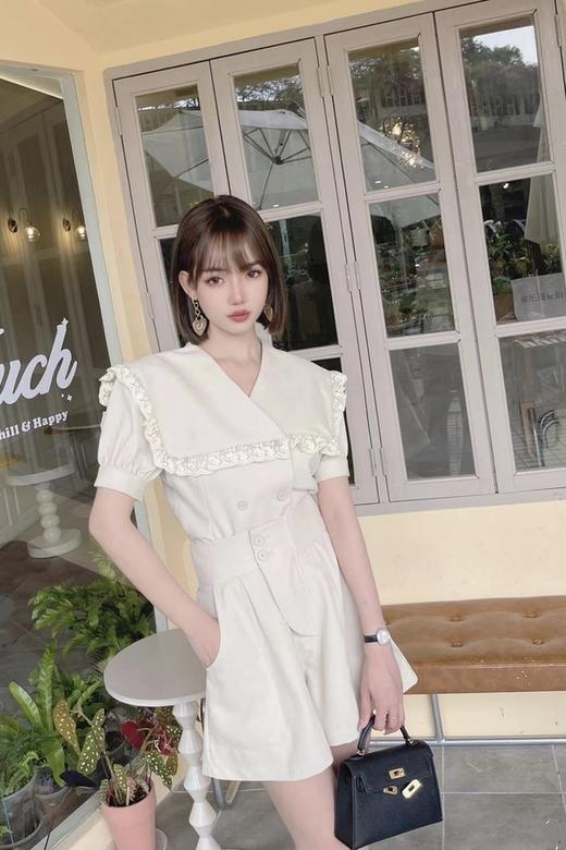 amadella 浅卡其娃娃领上衣短裤套装 18250 商品图3