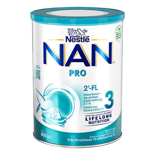 [瑞典]雀巢能恩3段 800g. Nestle Nan Pro 3 Modersmjölksers Från 12 Månader 商品图0