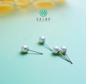 S925珍珠耳钉约5mm 商品图0