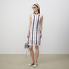 lost in echo2025春夏新款A型针织条纹圆领修身显瘦背心连衣裙女 商品缩略图0