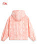 李宁（LI-NING）防晒宽松运动风衣女子晕染满印连帽外套夹克AFDU374 商品缩略图6