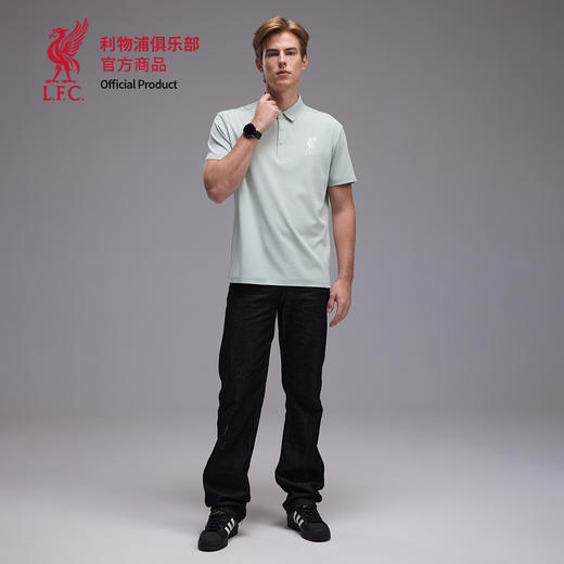 【官方正版】利物浦俱乐部 | 简约polo衫绿色休闲运动夏季T恤 商品图3
