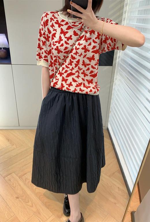 MAX家蝴蝶莱赛尔显瘦短袖衫 商品图9