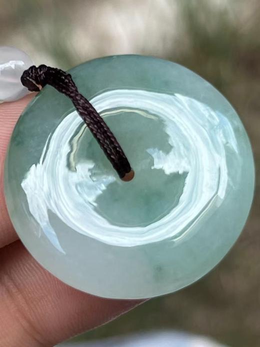 【云意轩】编号：8245  冰种飘兰花平安扣 天然翡翠 附证书 商品图2