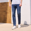 半身缘男裤 夏季舒适修身显高百搭透气耐磨牛仔裤252101M10103727 商品缩略图2