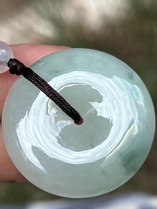 【云意轩】编号：8283  冰种飘兰花平安扣 天然翡翠 附证书 商品图1