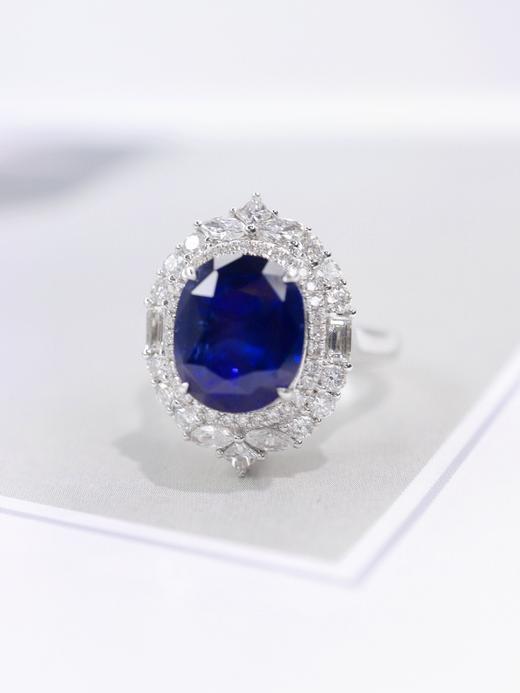 5.3ct刻面蓝宝石戒指吊坠 商品图1