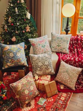 绝美抱枕【英国William Morris名画系列抱枕】复古花纹 靠垫 顶奢家居美学质感 家居博主挚爱