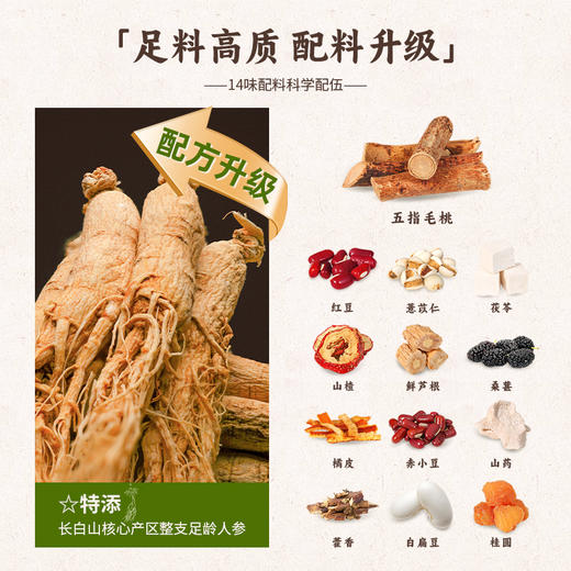 长白山人参 人参五指毛桃茯苓膏200g 科学配伍 膏稠黑亮 无「湿」一身轻 48小时发货 商品图1