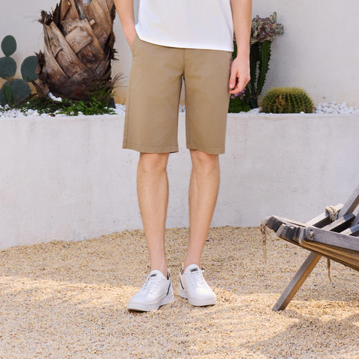 半身缘男裤 夏季舒适透气精致时尚休闲凉爽短裤252301M70303724 商品图0