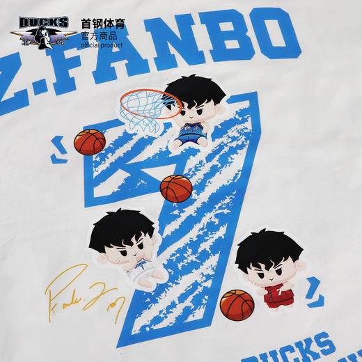 【官方正版】北京首钢俱乐部 | 春夏新款白色T恤创意球员印号短袖透气舒适 商品图3