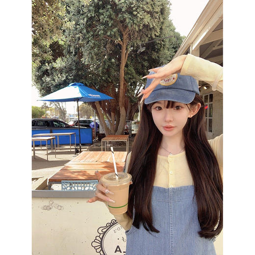 金蘑菇菇 香香25c 牛仔背带裤 / 软薄夏日版 日常减龄法则 商品图1