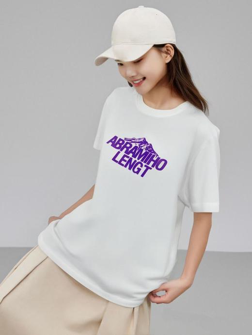 工厂直促价【100%棉】美-情侣（紫山-大标）柯式印花短袖T恤-喜出 商品图0