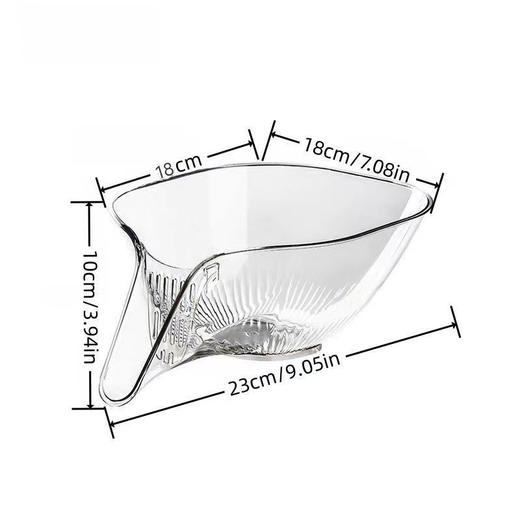【19.9？拍1发2！】多功能沥水篮家用 新款厨房洗菜沥水塑料收纳水果盘 创意沥水篮 商品图4