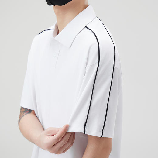 【明线廓形 轻薄冰感 尽显英气】男士休闲POLO衫（多款、多色） 商品图1