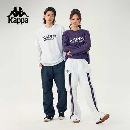 Kappa卡帕背靠背情侣2025新款夏季运动长袖t恤垂感排汗卫衣套头衫KPCJBTC97 商品图3