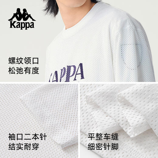 Kappa卡帕背靠背情侣2025新款夏季运动长袖t恤垂感排汗卫衣套头衫KPCJBTC97 商品图4