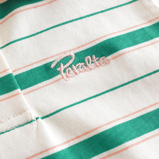 【元气夏日】马克珍妮女童粉绿条纹polo衫儿童背心夏装新款550692 商品图4