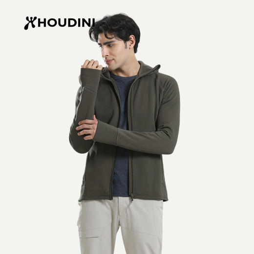 HOUDINI胡丁尼 Power Houdi 魔术大师 男款抓绒带帽外套225984/830063 商品图7