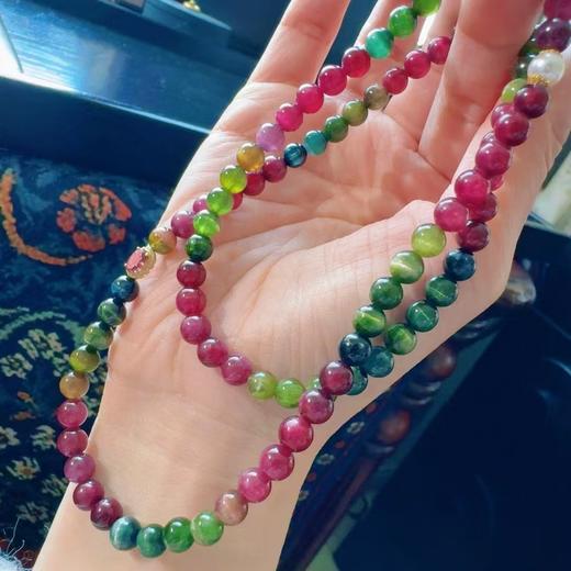 6mm-7mm多少猫眼碧玺手串 商品图0