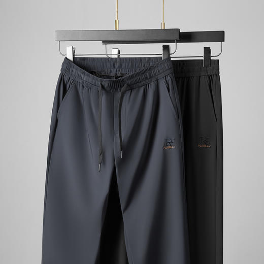 【DDP】大依优型大码直筒冰丝休闲裤夏季薄款男加大码松紧腰直筒运动裤子胖哥宽松 商品图1