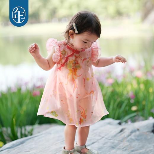 年衣婴儿连体衣周岁礼服2025夏季新生儿满月中国风如鱼得水哈衣 商品图4