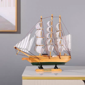 帆船模型一帆风顺摆件
