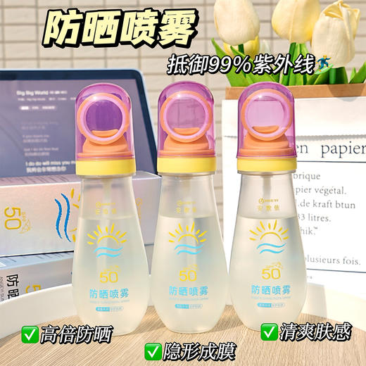 【被夸爆的防晒喷雾】夏季防晒喷雾SPF50+防紫外线冰感爽肤打底不黏膜清爽学生军训必备。ry 商品图0