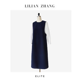 E-定制 ——“日韩风尚”——温婉娴雅——休闲H型拼接连衣裙 2401206