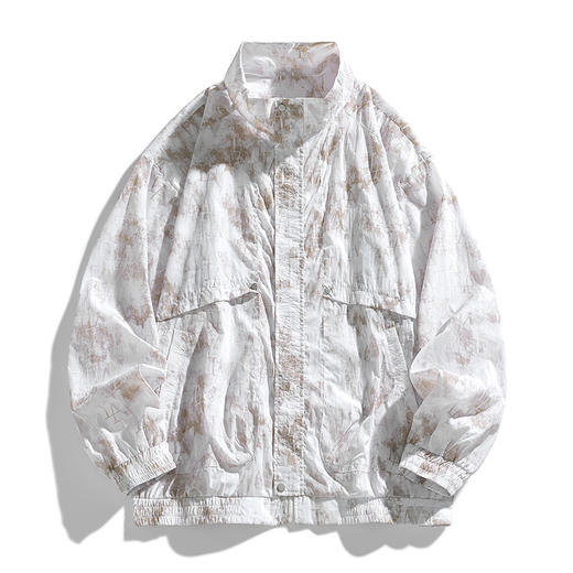 【DJR】大依优型大码男装立领防晒衣皮肤衣薄款清凉防晒服透气男夏季外套上衣 商品图0