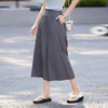 【周末秒杀】熙世界休闲山本裙裤女夏季薄款2025新款宽松小个子八分a字阔腿裤 商品缩略图4