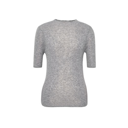 【积分换购不退货】【特惠不退货】伊芙丽绵羊毛亲肤针织短袖1F7431861MS 商品图0