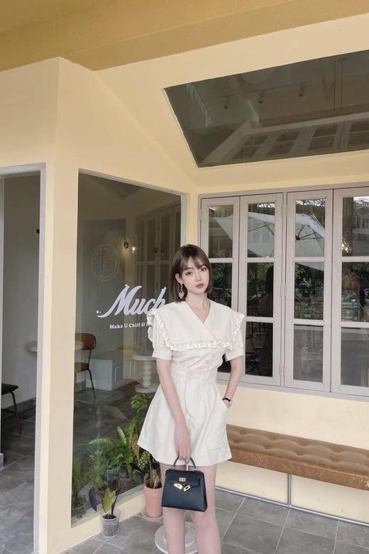 amadella 浅卡其娃娃领上衣短裤套装 18250 商品图1